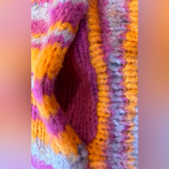 NWT Free People Pink Tiger Knit Duster - Picture 8 of 10